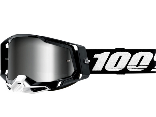 Racecraft 2 Goggles - Black - Silver Mirror