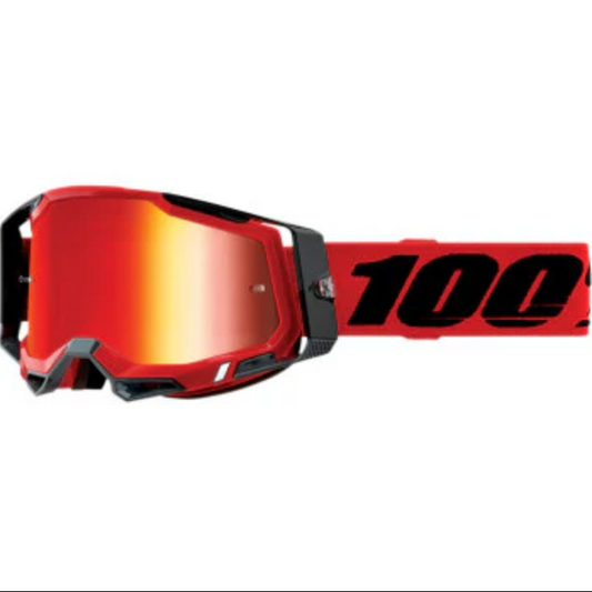 Racecraft 2 Goggles - Red - Red Mirror