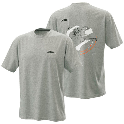 STAMP TEE GREY MELANGE